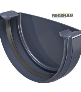 Заглушка ринви Regenau Ø125 колір Графітовий