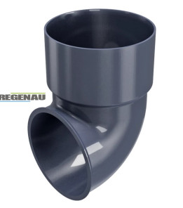Коліно зливне 87,5° Regenau Ø100 колір Графітовий