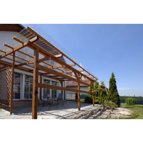 Полікарбонатний шифер TOMO Plex бронзовий текстурований 2000*1045*1,1мм хвиля