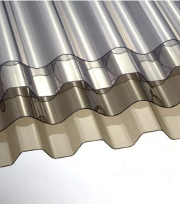 Лист ПВХ Marvec, прозорий 2*0,9 м. трапеція 0,8 мм