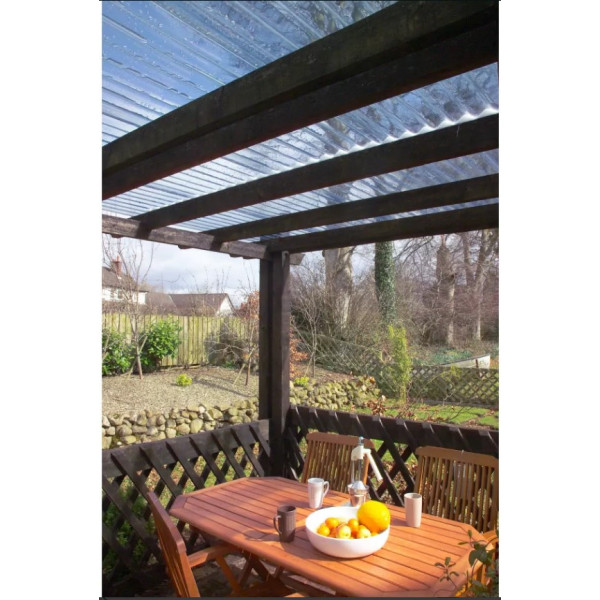 Лист ПВХ Marvec, бронзовий 2*0,9 м. трапеція 0,8 мм