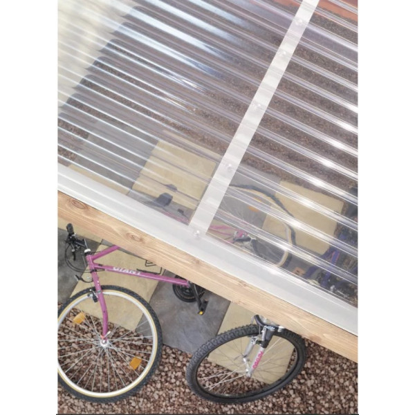 Лист ПВХ Marvec, бронзовий 2*0,9 м. трапеція 0,8 мм