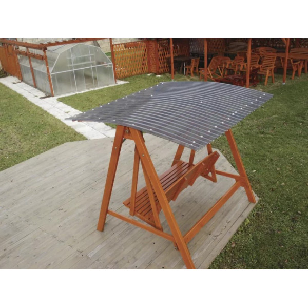 Лист ПВХ Marvec, бронзовий 2*0,9 м. трапеція 0,8 мм