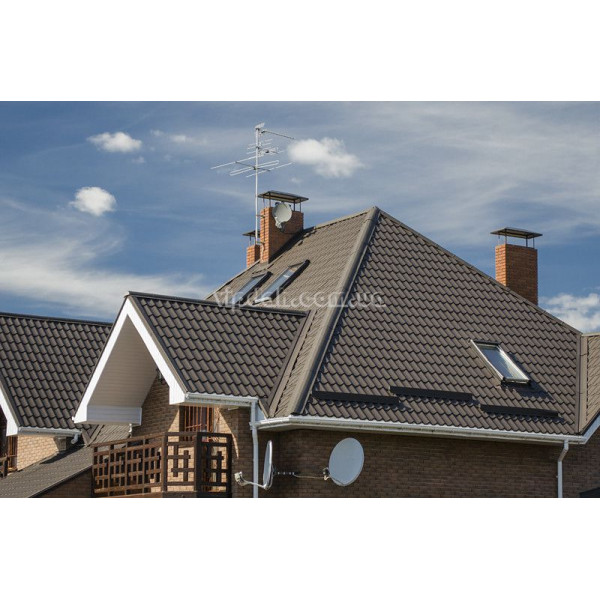 Металочерепиця Ера В'єтнам 0,40мм стигла вишня 3005 мат розмір під замовлення