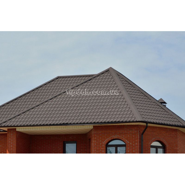 Металочерепиця Ера В'єтнам 0,40мм стигла вишня 3005 мат розмір під замовлення