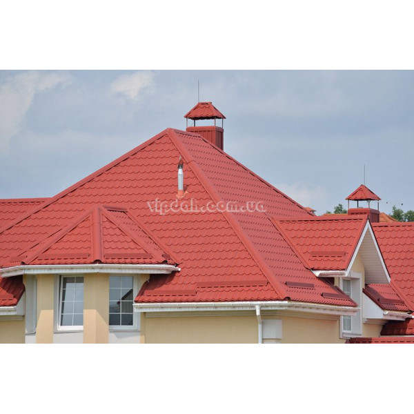 Металочерепиця Шафір Прушиньскі 0,45 мм Arcelor Польща глянець