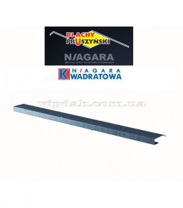 Профіль J для декоративної накладки ринви Niagara квадратна довжина 2м колір Графітовий