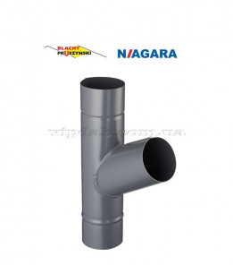 Трійник Niagara 60 грд. Ø120 колір Сріблястий