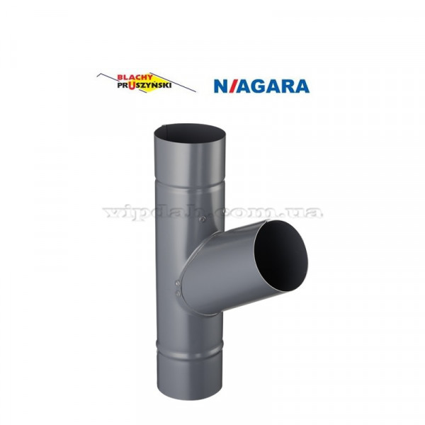 Трійник Niagara 60 грд. Ø120 колір Сріблястий