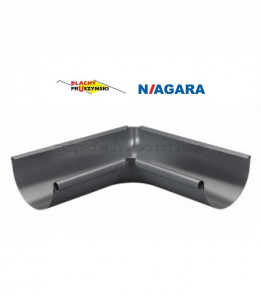 Кут ринви внутрішній 90° Niagara Ø190 колір Сріблястий