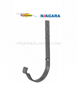 Гак довгий 210 мм Niagara Ø125 колір Сріблястий