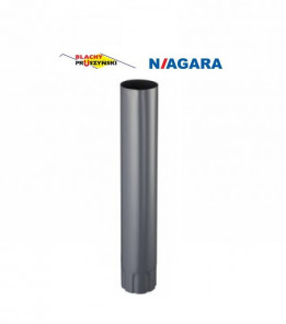 З’єднувач труби 0,5 м Niagara Ø100 колір Сріблястий