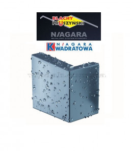 Декоративна накладка заглушки ринви ліва Niagara квадратна колір Графітовий