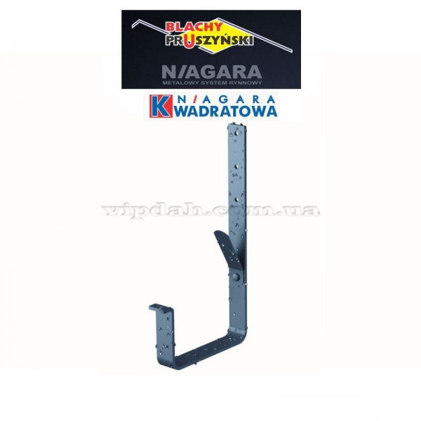 Гак довгий Niagara квадратна Ø125 колір Графітовий