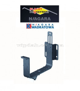 Гак комбі з кліпсою Niagara квадратна Ø125 колір Графітовий