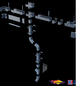 Труба Niagara квадратна довжина 3м Ø80 колір Графітовий