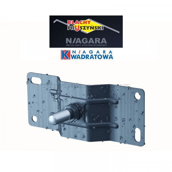 Лапка для обоймы трубы Niagara квадратная Ø80 цвет Графитовый