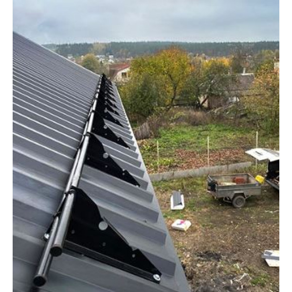 Снігозатримувач трубчастий для фальцевої покрівлі