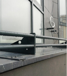 Снігозатримувач трубчастий для фальцевої покрівлі