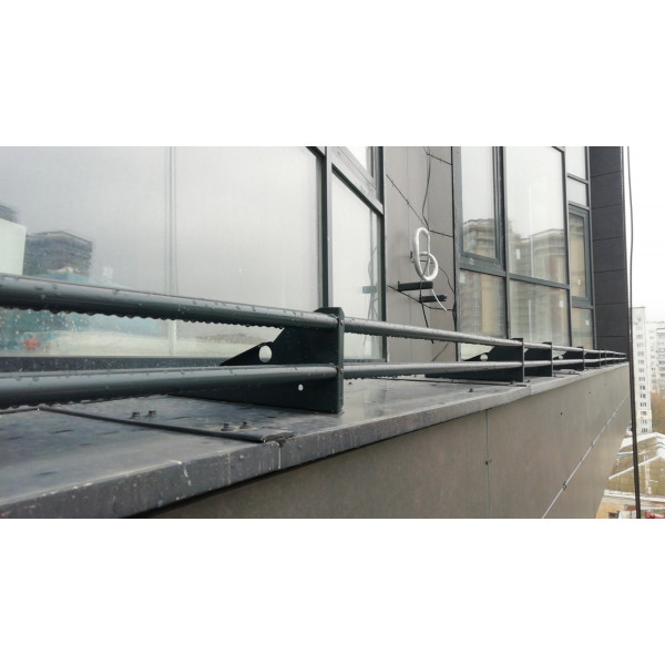 Снігозатримувач трубчастий для фальцевої покрівлі