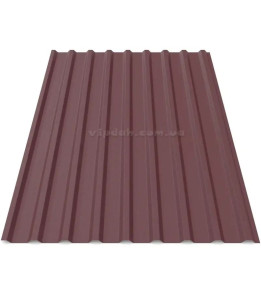 Профнастил покрівельний ПК-20 Україна 0,40мм стигла вишня 3005 мат розмір під замовлення