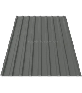Профнастил покрівельний ПК-20 Корея 0,45мм графіт 7024 мат розмір під замовлення
