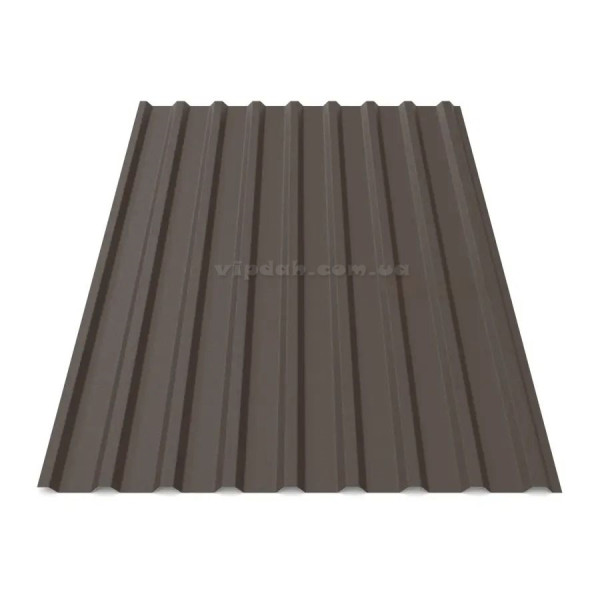 Профнастил покрівельний ПК-20 Україна 0,40мм стигла вишня 3005 мат розмір під замовлення