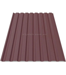 Профнастил стіновий ПС-20 Китай 0,40мм стигла вишня 3005 мат розмір під замовлення
