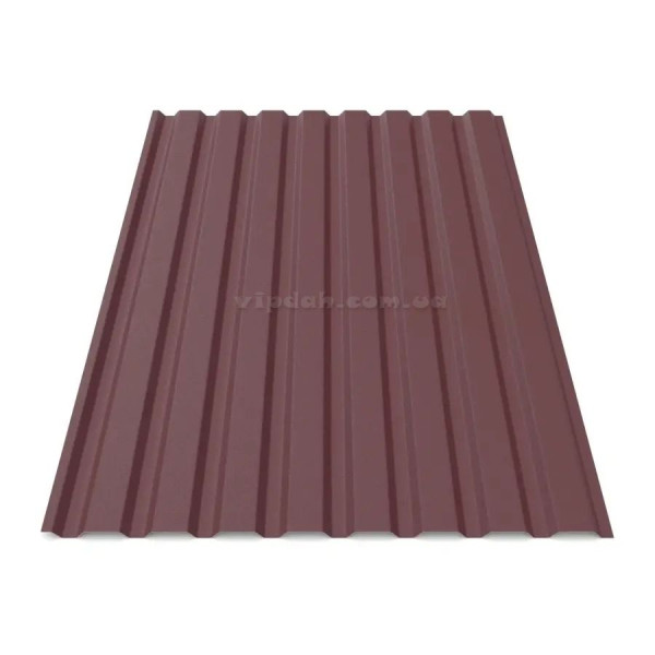 Профнастил стіновий ПС-20 Україна 0,40мм графіт 7024 мат розмір під замовлення