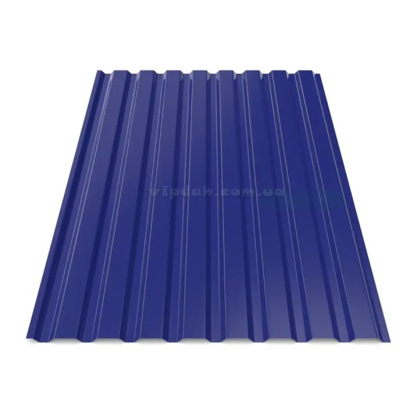 Профнастил стіновий ПС-20 Китай 0,45мм темно-зелений 6005 глянець розмір під замовлення