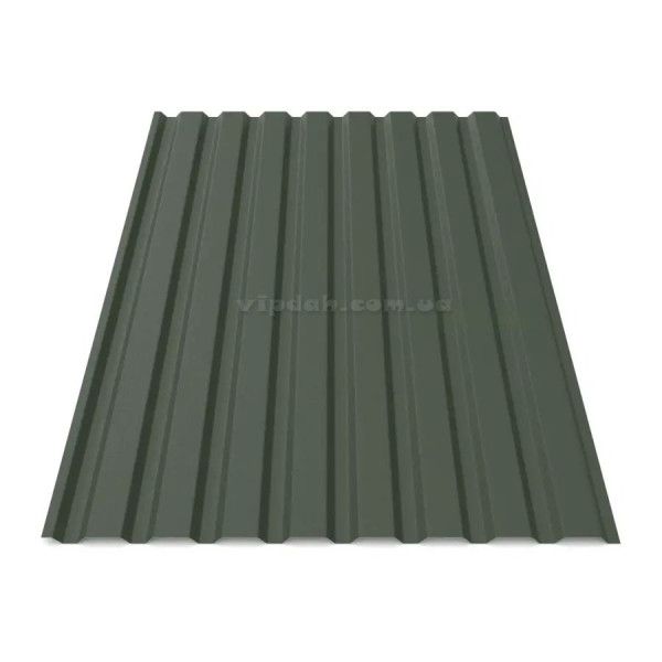 Профнастил ПС-20 ArcelorMittal 0,50мм коричневий 8017 мат розмір під замовлення