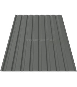 Профнастил стіновий ПС-20 Україна 0,40мм графіт 7024 мат розмір під замовлення