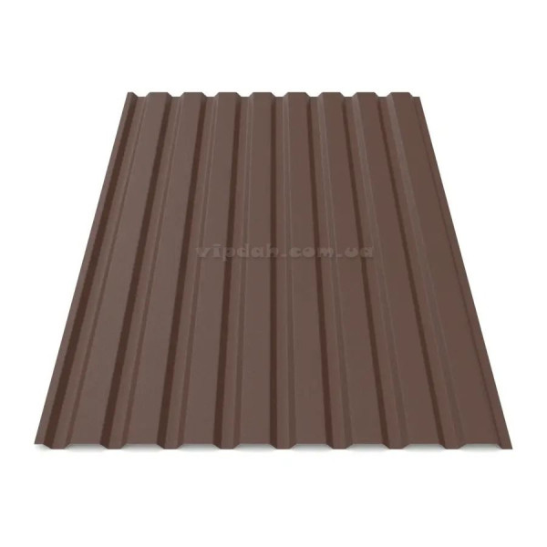 Профнастил стіновий ПС-20 Україна 0,40мм графіт 7024 мат розмір під замовлення