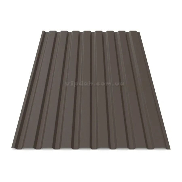 Профнастил стіновий ПС-20 Україна 0,40мм графіт 7024 мат розмір під замовлення