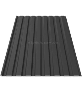 Профнастил ПС-20 Корея 0,45мм чорний 9005 мат розмір під замовлення