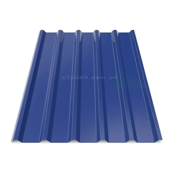 Профнастил покрівельний ПК-35 Китай 0,45мм металік 9006 розмір під замовлення