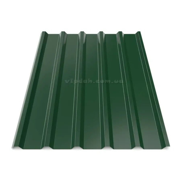 Профнастил покрівельний ПК-35 Китай 0,45мм металік 9006 розмір під замовлення