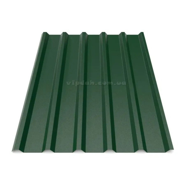 Профнастил ПК-35 Україна 0,45мм темно-зелений 6005 мат розмір під замовлення