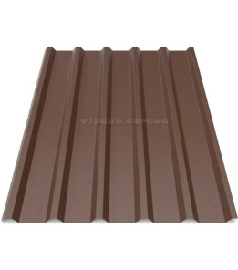 Профнастил ПК-35 Китай 0,40мм коричневий 8017 мат розмір під замовлення