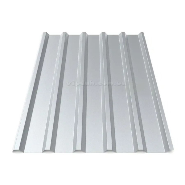 Профнастил покрівельний ПК-35 Китай 0,45мм металік 9006 розмір під замовлення