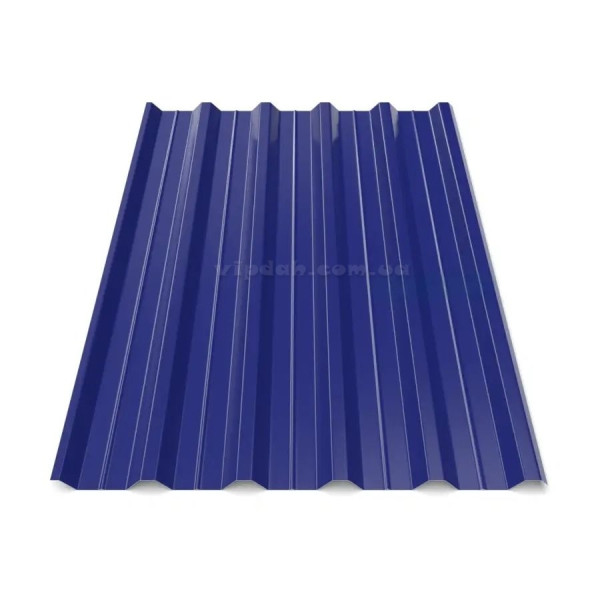 Профнастил покрівельний ПК-45 Китай 0,40мм металік 9006 розмір під замовлення