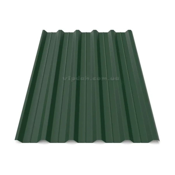 Профнастил ПК-45 ArcelorMittal 0,50мм коричневий 8017 мат розмір під замовлення