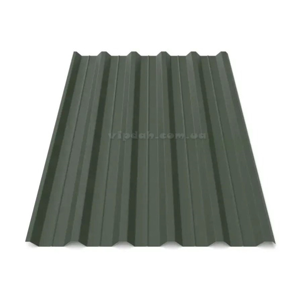 Профнастил ПК-45 ArcelorMittal 0,50мм коричневий 8017 мат розмір під замовлення