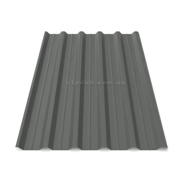 Профнастил ПК-45 ArcelorMittal 0,50мм коричневий 8017 мат розмір під замовлення