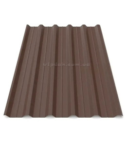 Профнастил ПК-45 Корея 0,45мм коричневий 8017 мат розмір під замовлення