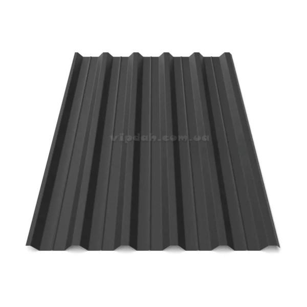 Профнастил ПК-45 ArcelorMittal 0,50мм коричневий 8017 мат розмір під замовлення