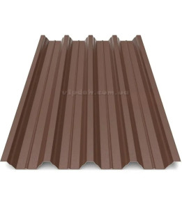 Профнастил покрівельний ПК-57 Китай 0,40мм коричневий 8017 глянець розмір під замовлення