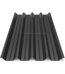 Профнастил ПК-57 Корея 0,45мм чорний 9005 мат розмір під замовлення