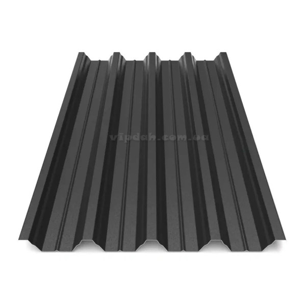 Профнастил ПК-57 Корея 0,45мм чорний 9005 мат розмір під замовлення