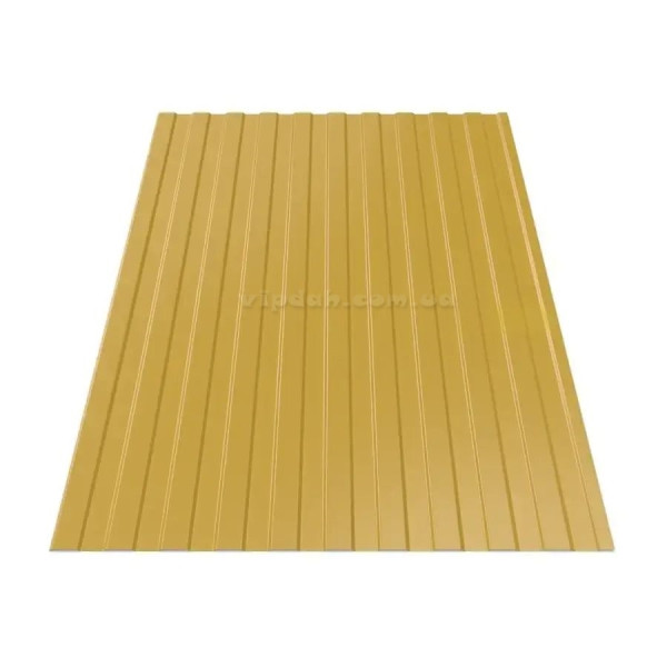 Профнастил ПС-8 Китай 0,45мм темно-зелений 6005 глянець розмір під замовлення